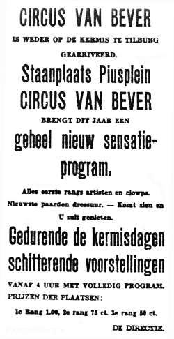 Stichting Kermis Cultuur: Krantenartikel Tilburg - 1931 1931, Kermis, Tilburg, Tilburgse kermis, krant, skc
