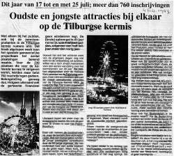 1993, Kermis, Tilburgse kermis, krant