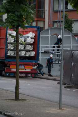 2007, Kermis, Tilburg, Tilburgse kermis, bouwen