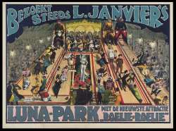 1923: Carrousel - L.Janvier. Prent door: A.Friedländer 1923, Kermis, Tilburg, Tilburgse kermis