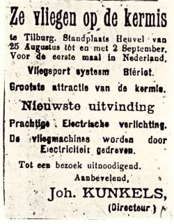 stichting Kermis Cultuur: krantenartikel - 1912 1912, Kermis, Tilburg, Tilburgse kermis, krant, skc
