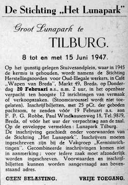 1947: collectie M. van Gisbergen 1947, Kermis, Tilburg, Tilburgse kermis