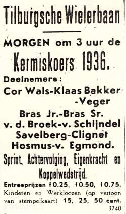 1936, Kermis, Tilburg, Tilburgse kermis