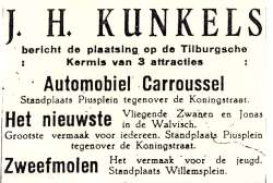 1925, Kermis, Tilburg, Tilburgse kermis