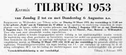 1953: collectie M. van Gisbergen 1953, Kermis, Tilburg