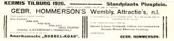 stichting Kermis Cultuur: krantenartikel - 1926 1926, Kermis, Tilburg, Tilburgse kermis, skc