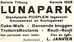1925, Kermis, Tilburg, Tilburgse kermis