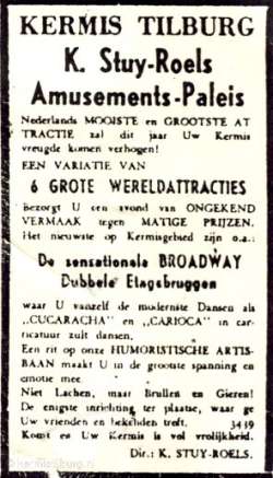 1947: collectie M. van Gisbergen 1947, Kermis, Tilburg, Tilburgse kermis