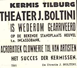 stichting Kermis Cultuur: Krantenartikel Tilburg - 1938 1938, Kermis, Tilburg, Tilburgse kermis