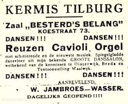 1925, Kermis, Tilburg, Tilburgse kermis