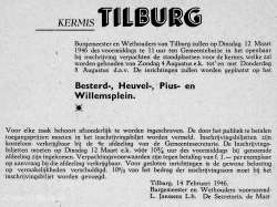 1946: collectie M. van Gisbergen 1946, Kermis, Tilburg, Tilburgse kermis, krant